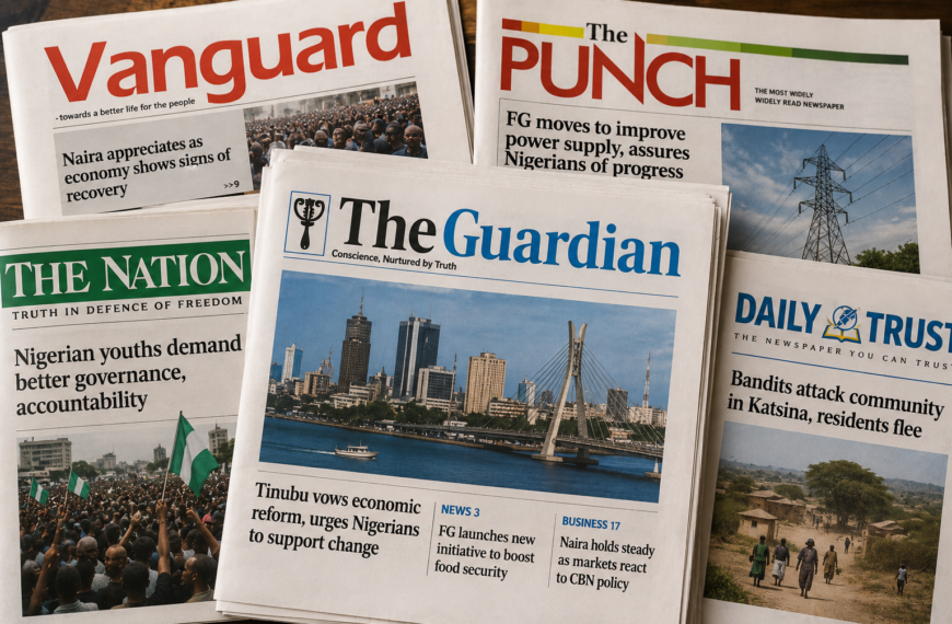 Nigerian Newspapers: Latest National & Local News